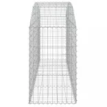 íves horganyzott vas gabion kosár 200x50x80/100 cm