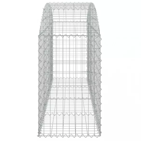 íves horganyzott vas gabion kosár 200x50x80/100 cm