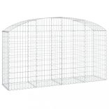 íves horganyzott vas gabion kosár 200x50x100/120 cm