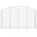 íves horganyzott vas gabion kosár 200x50x100/120 cm