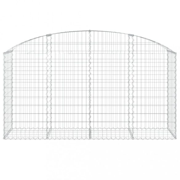 íves horganyzott vas gabion kosár 200x50x100/120 cm