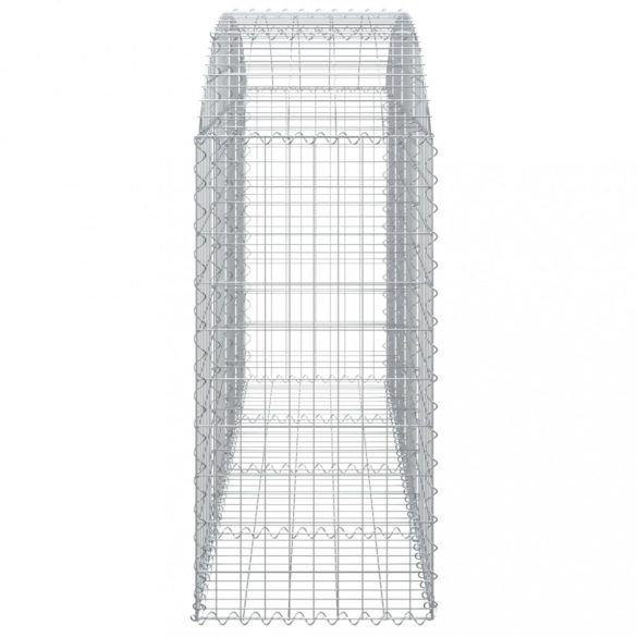 íves horganyzott vas gabion kosár 200x50x100/120 cm