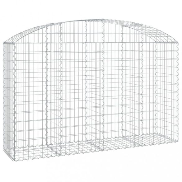 íves horganyzott vas gabion kosár 200x50x120/140 cm