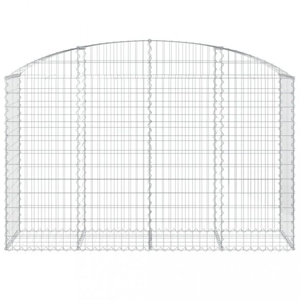 íves horganyzott vas gabion kosár 200x50x120/140 cm