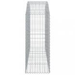 íves horganyzott vas gabion kosár 200x50x120/140 cm