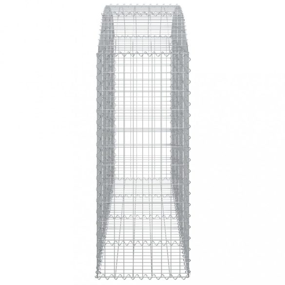 íves horganyzott vas gabion kosár 200x50x120/140 cm