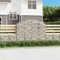 íves horganyzott vas gabion kosár 200x50x140/160 cm