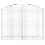 íves horganyzott vas gabion kosár 200x50x140/160 cm