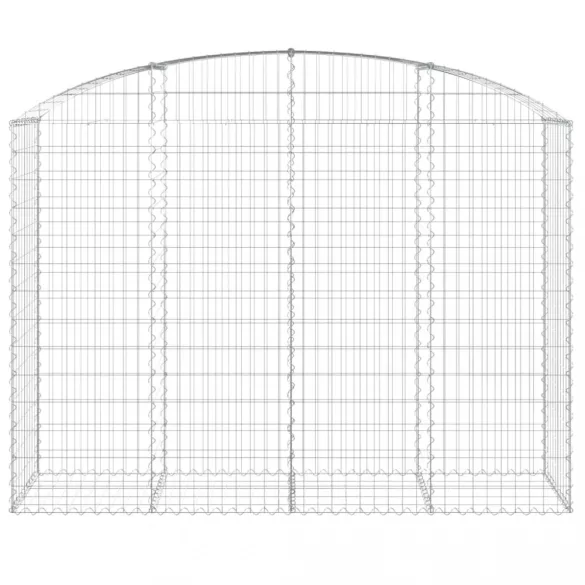 íves horganyzott vas gabion kosár 200x50x140/160 cm