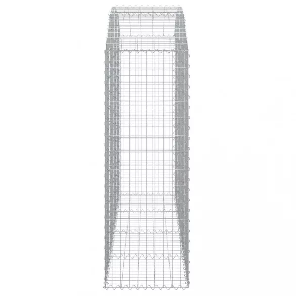 íves horganyzott vas gabion kosár 200x50x140/160 cm