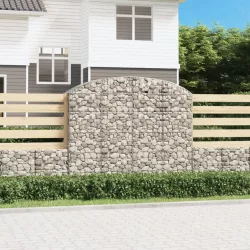 íves horganyzott vas gabion kosár 200x50x160/180 cm