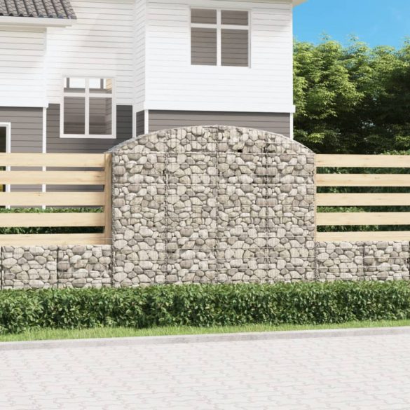 íves horganyzott vas gabion kosár 200x50x160/180 cm