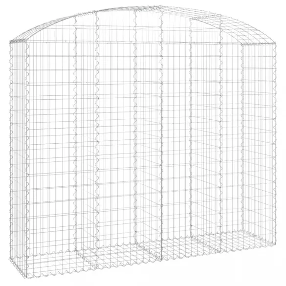 íves horganyzott vas gabion kosár 200x50x160/180 cm