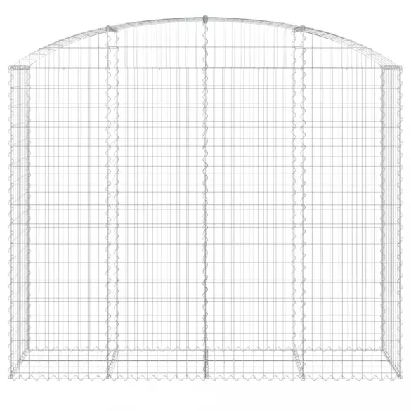 íves horganyzott vas gabion kosár 200x50x160/180 cm