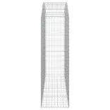 íves horganyzott vas gabion kosár 200x50x160/180 cm