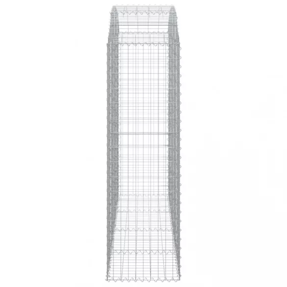 íves horganyzott vas gabion kosár 200x50x160/180 cm