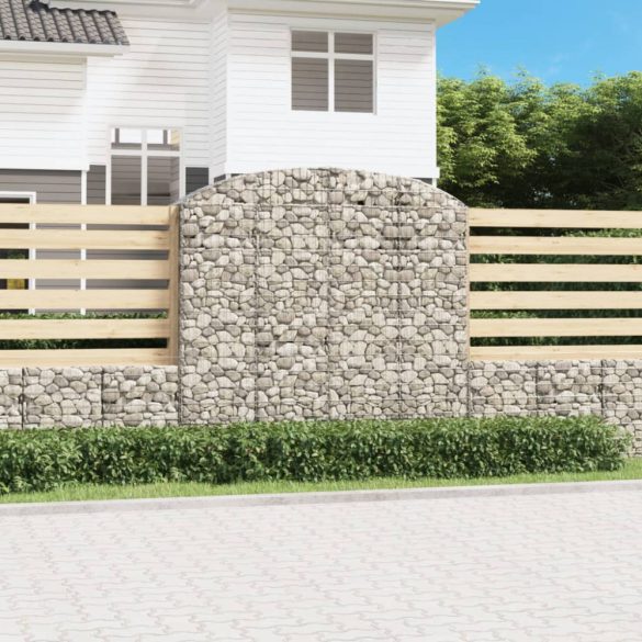 íves horganyzott vas gabion kosár 200x50x180/200 cm