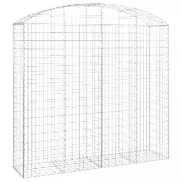 íves horganyzott vas gabion kosár 200x50x180/200 cm