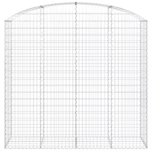 íves horganyzott vas gabion kosár 200x50x180/200 cm