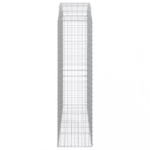 íves horganyzott vas gabion kosár 200x50x180/200 cm