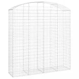 íves horganyzott vas gabion kosár 200x50x200/220 cm