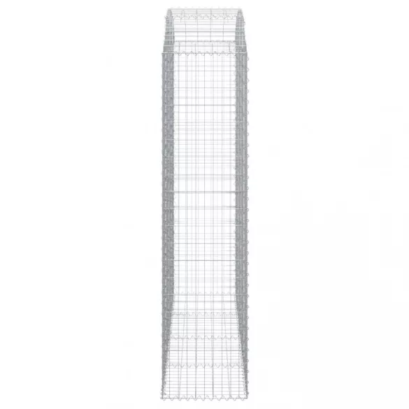 íves horganyzott vas gabion kosár 200x50x200/220 cm