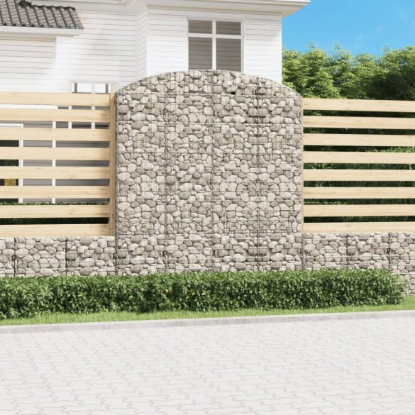 íves horganyzott vas gabion kosár 200x50x220/240 cm