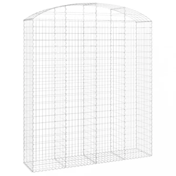 íves horganyzott vas gabion kosár 200x50x220/240 cm
