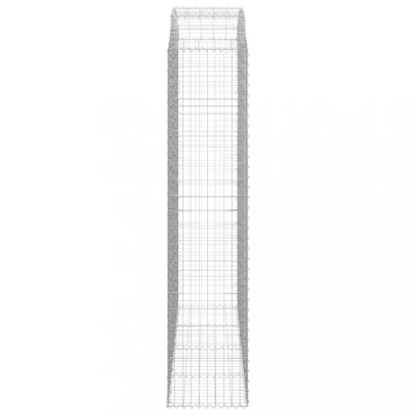 íves horganyzott vas gabion kosár 200x50x220/240 cm