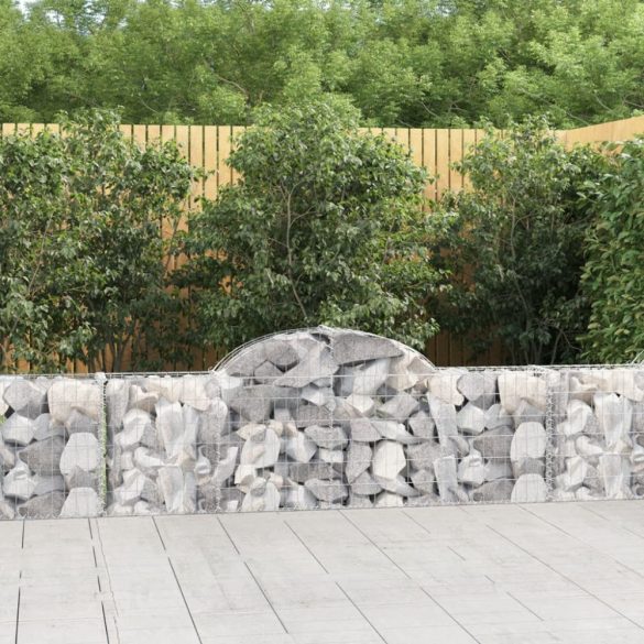 íves horganyzott vas gabion kosár 200x30x60/80 cm