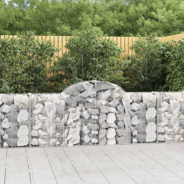 íves horganyzott vas gabion kosár 200x30x80/100 cm