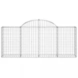 íves horganyzott vas gabion kosár 200x30x80/100 cm