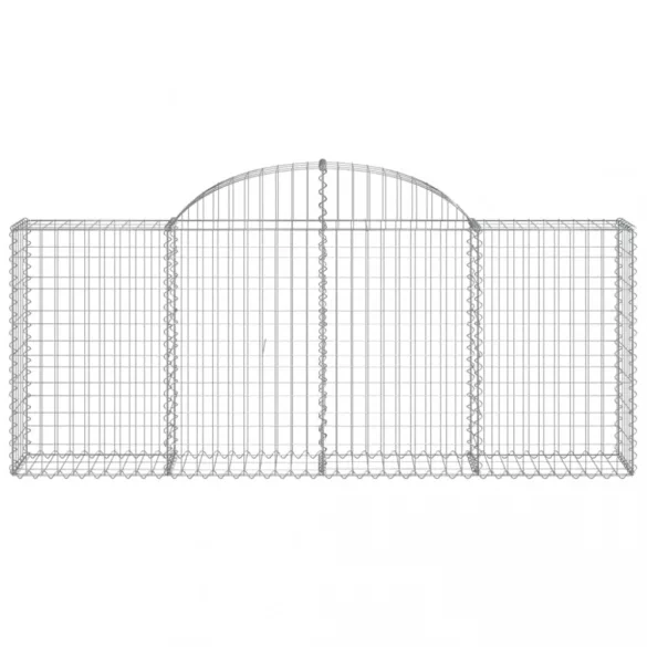 íves horganyzott vas gabion kosár 200x30x80/100 cm
