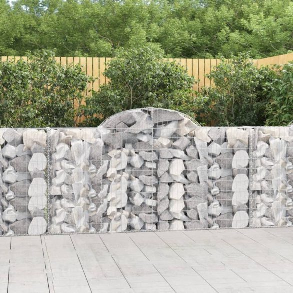 íves horganyzott vas gabion kosár 200x30x100/120 cm