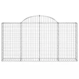 íves horganyzott vas gabion kosár 200x30x100/120 cm