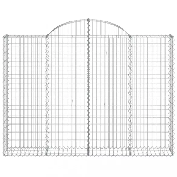 íves horganyzott vas gabion kosár 200x30x140/160 cm