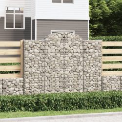 íves horganyzott vas gabion kosár 200x30x160/180 cm