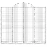 íves horganyzott vas gabion kosár 200x30x160/180 cm