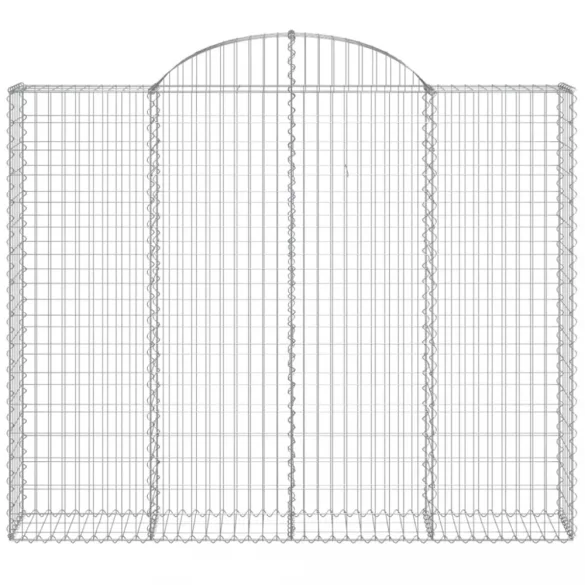 íves horganyzott vas gabion kosár 200x30x160/180 cm