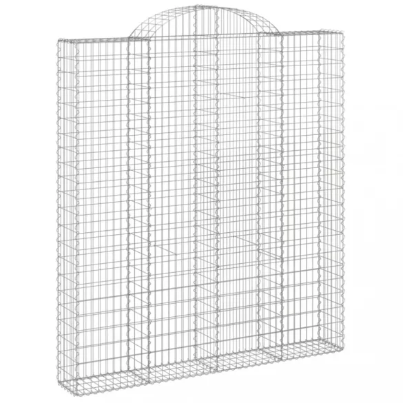 íves horganyzott vas gabion kosár 200x30x220/240 cm