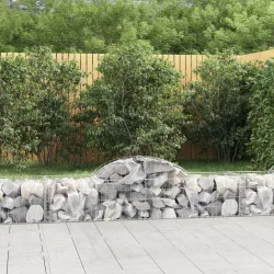 íves horganyzott vas gabion kosár 200x50x40/60 cm