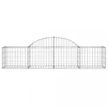 íves horganyzott vas gabion kosár 200x50x40/60 cm