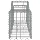 íves horganyzott vas gabion kosár 200x50x60/80 cm