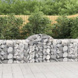 íves horganyzott vas gabion kosár 200x50x80/100 cm