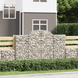 íves horganyzott vas gabion kosár 200x50x120/140 cm