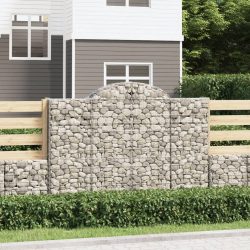 íves horganyzott vas gabion kosár 200x50x140/160 cm