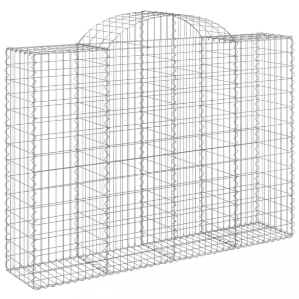 íves horganyzott vas gabion kosár 200x50x140/160 cm