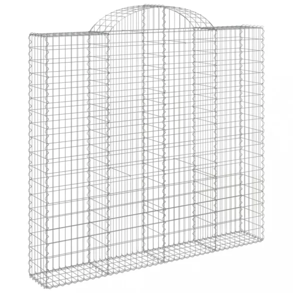 íves horganyzott vas gabion kosár 200x50x180/200 cm