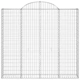 íves horganyzott vas gabion kosár 200x50x180/200 cm