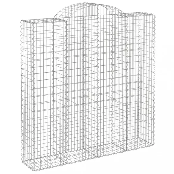 íves horganyzott vas gabion kosár 200x50x200/220 cm